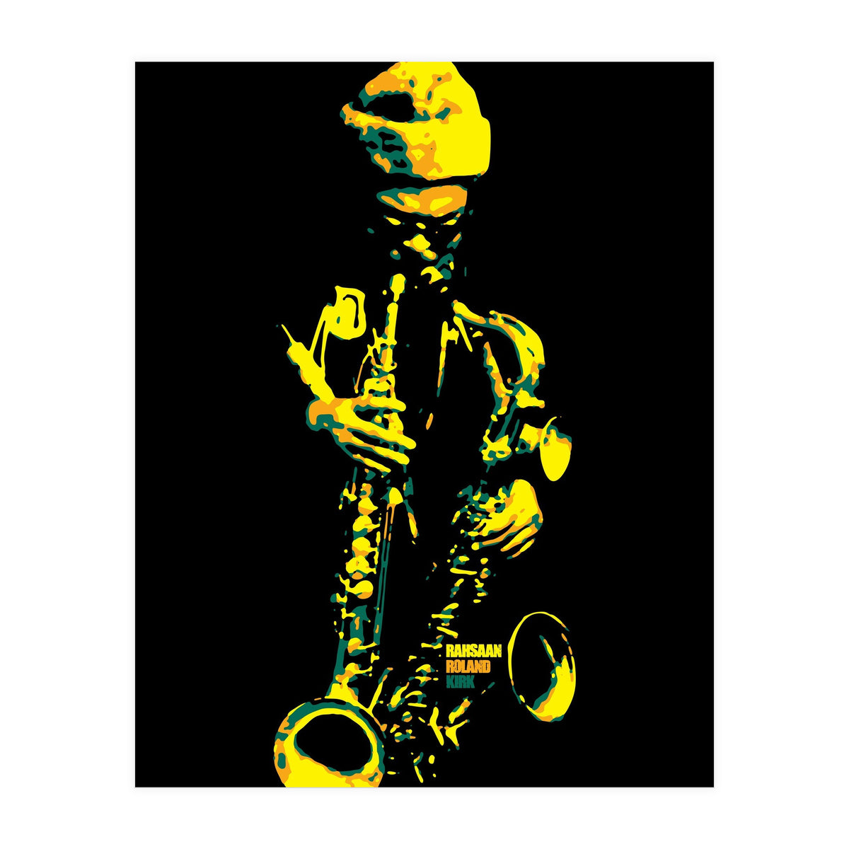 Rahsaan Roland Kirk in Pop Art (Print Only)