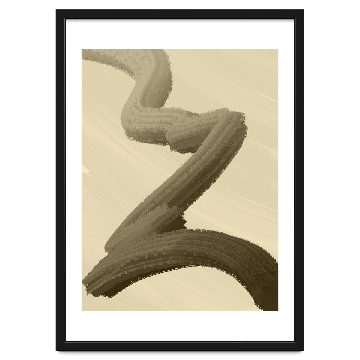 Brushstrokes in Sepia