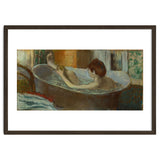 Woman in bath, sponging her leg. Pastel, 1883-84   19.7 x 41 cm. thumbnail