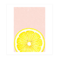 Lemon Slice, Fresh Citrus Kitchen Summer Art (Print Only)
