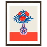 Poppies in a vase - red and blue thumbnail