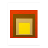 Josef Albers - Red, Brown, Golden (Print Only) thumbnail