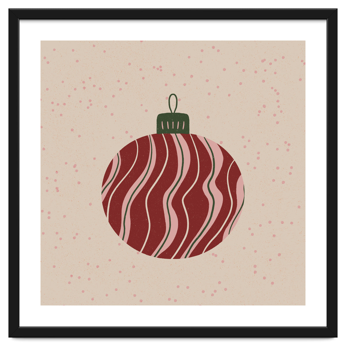 Christmas Globe with swirls