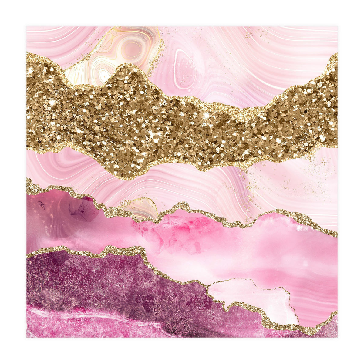 Agate Glitter Dazzle Texture 18  (Print Only)
