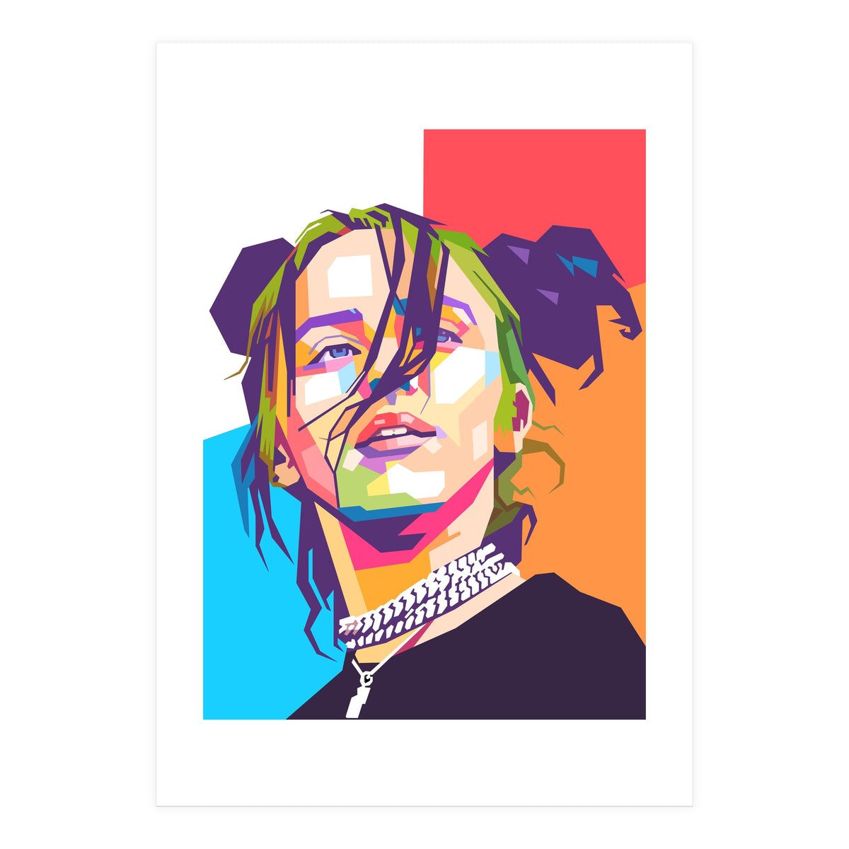 Billie Eillish wpap art  (Print Only)