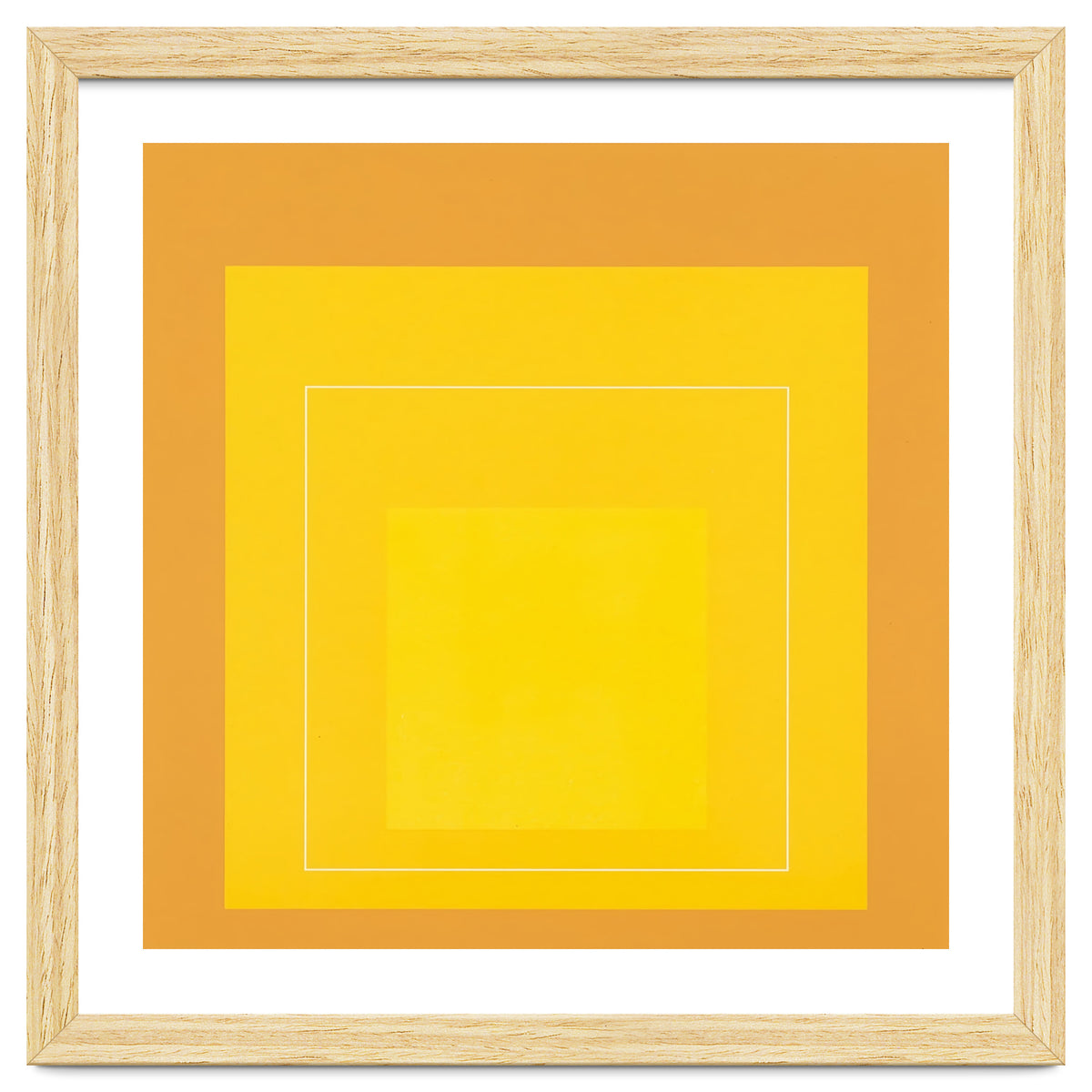 JOSEF ALBERS - HOMAGE TO THE SQUARE ORANGE YELLOW