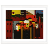 Die Arbeitsmaenner - The Workmen. Oil on canvas. thumbnail