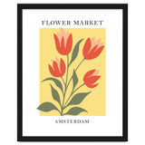 Amsterdam Flower Market - Modern Colorful Botanical Print thumbnail