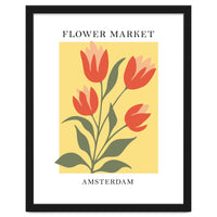 Amsterdam Flower Market - Modern Colorful Botanical Print