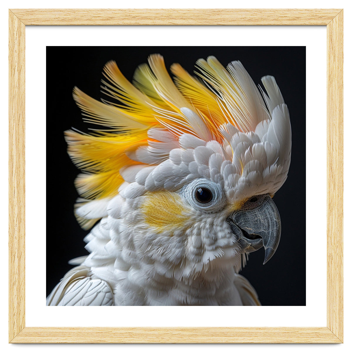 Close Up Of A Cockatoo With Yellow Crest