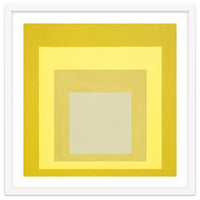 JOSEF ALBERS - HOMAGE TO THE SQUARE YELLOW WHITE