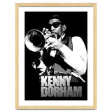 Kenny Dorham Jazz Trumpeter in Grayscale thumbnail