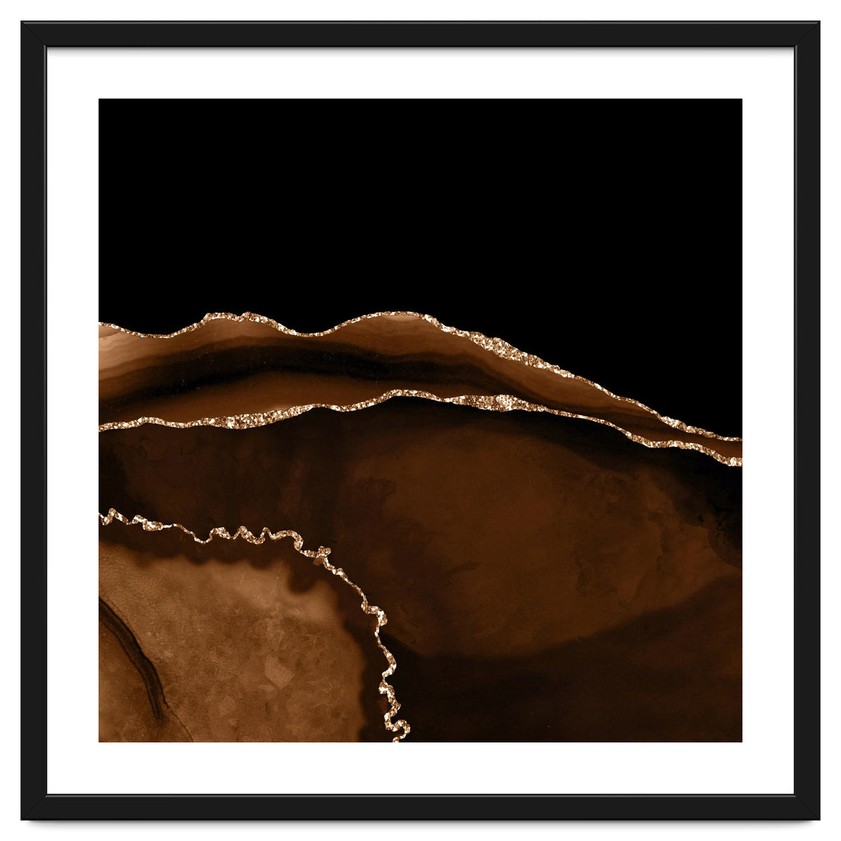 Brown & Gold Agate Texture 05