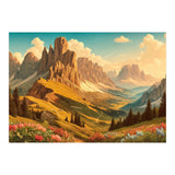 Vintage Dolomites Poster, Italy (Print Only) thumbnail
