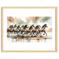 Running Horses Panorama