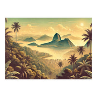 Vintage Brazil, Rio De Janeiro Tropics Poster (Print Only)