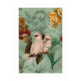 Green Cockatoo Exotic Bird Jungle  (Print Only) thumbnail