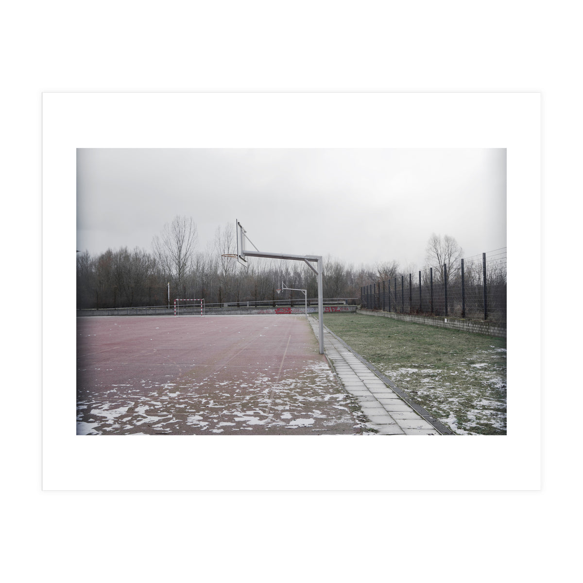 No people basketball court (Print Only)