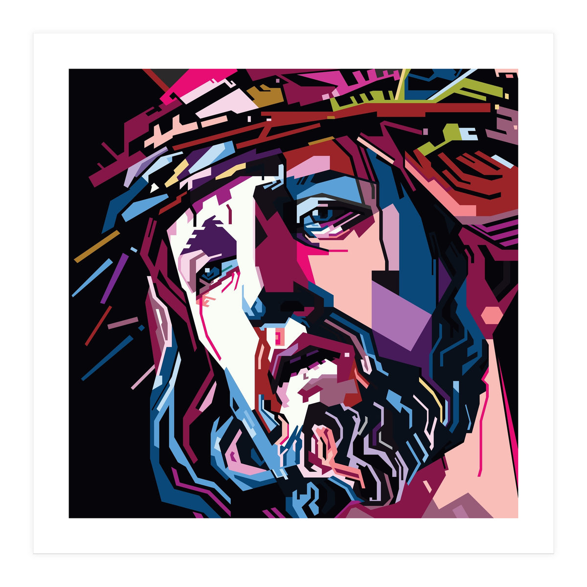 Jesus Christ Style WPAP (Print Only)