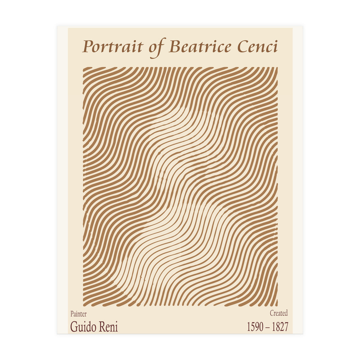 Portrait Of Beatrice Cenci (1590 – 1827) – Guido Reni (italian, 1575 1642) (Print Only)