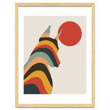 Dog Years, Rainbow Bohemian Animal, Pets Rise Dogs Retro, Eclectic Contemporary Solo thumbnail