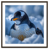 Gentoo Penguin In Its Natural Snowy Habitat thumbnail