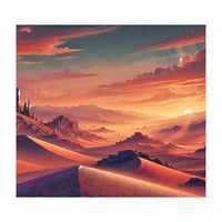 Vintage Chile, Atacama Desert Sunset Poster (Print Only)