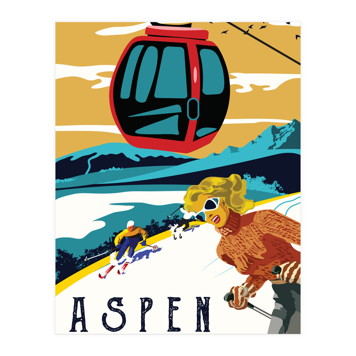 Aspen, Colorado Mountains (Print Only)