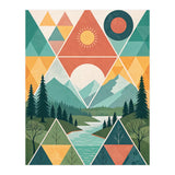 Geometric Convergence: A Mosaic of the Alpine Wilderness (Print Only) thumbnail