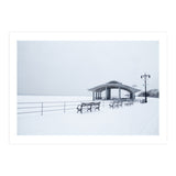 Benches in the Winter seascape  (Print Only) thumbnail