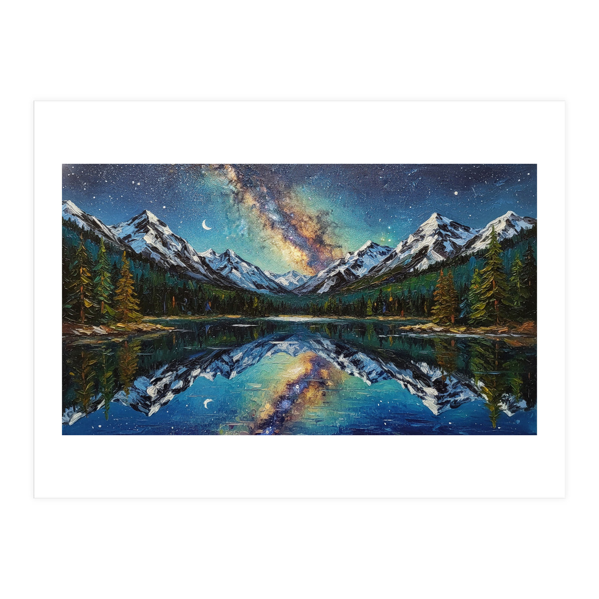 Midnight Mountain Reflection (Print Only)