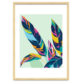 Dopamine Botanical, Colorful Tropical Banana Leaves, Plants Jungle Eclectic Contemporary, Bohemian Nature Forest thumbnail