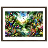 Watercolor Tropical Birds In The Jungle thumbnail