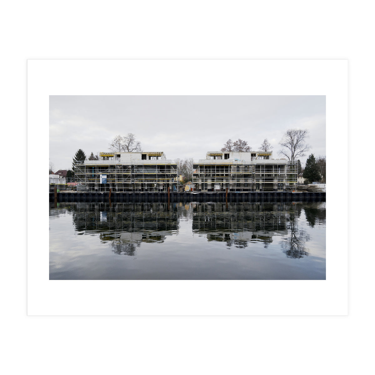 Under construction residential along the lake (Print Only)