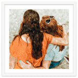 Soul Sisters | Modern Bohemian Friendship BFF Fashion | Friends Companion Summer Travel Painting thumbnail