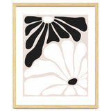 Floral Yin Yang, Scandinavian Nature Flowers Botanical Concept, Plants Blossom Positivity Neutral Minimalism thumbnail