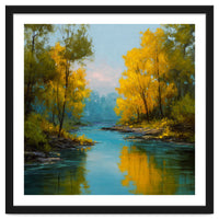 Serene Autumn River Landscape