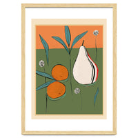 Abstract Pear And Orange Art