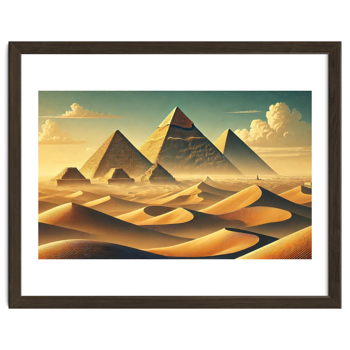 Vintage Egypt, Pyramids Of Giza Poster