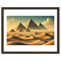 Vintage Egypt, Pyramids Of Giza Poster