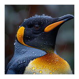 King Penguin Standing In Rain With Water Drops Nature Photography (Print Only) thumbnail