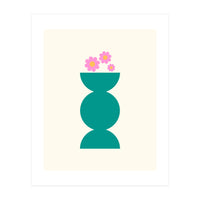 Geometric Pot & Flowers (Print Only)