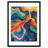 Vibrant Fluid Acrylic Pour Abstract Art thumbnail