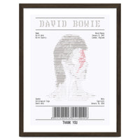 Receipt Art David Bowie