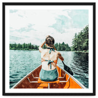 Row Your Own Boat | Woman Empowerment Confidence Painting | Positive Growth Mindset Boho Adventure