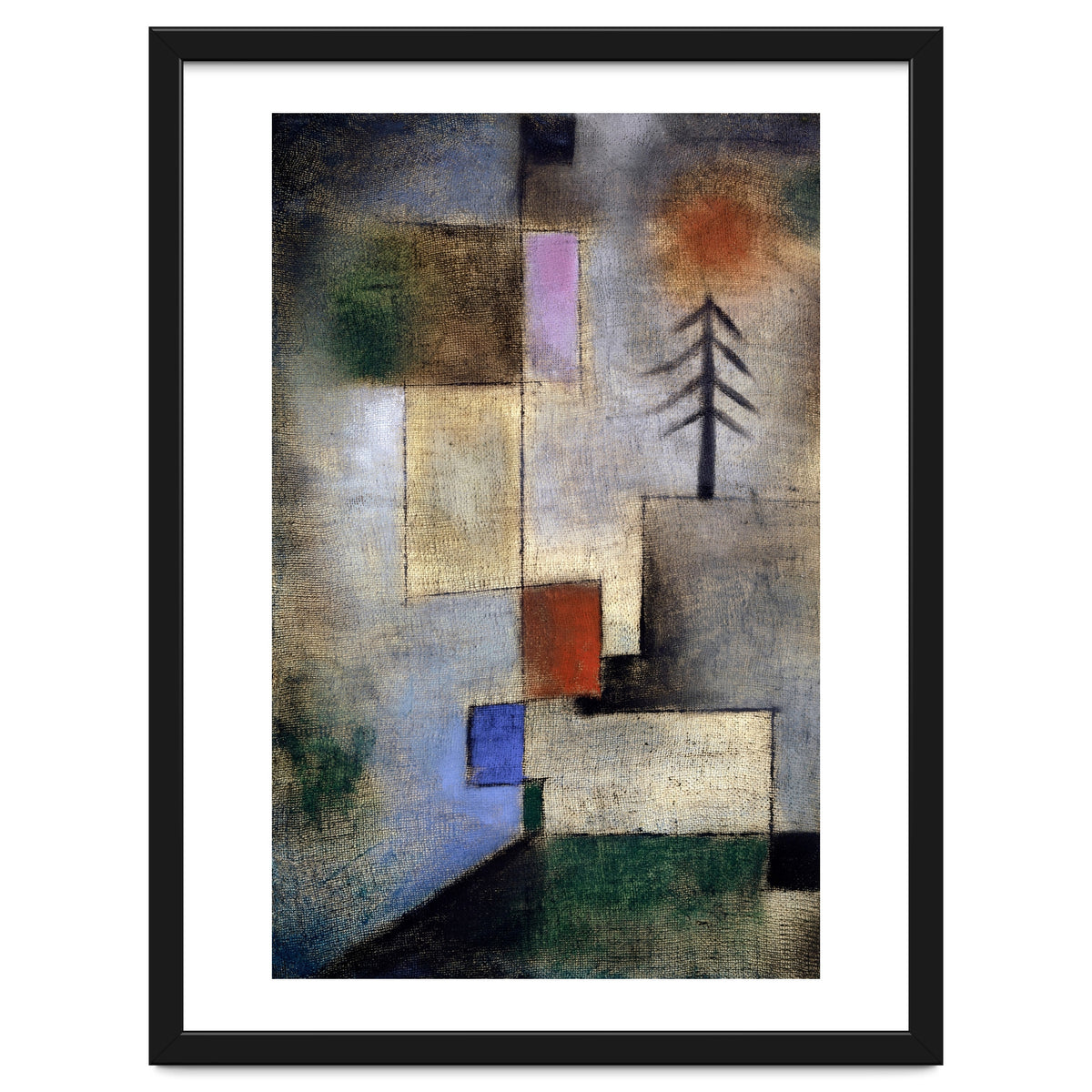 Paul Klee Small Fir Tree Abstract Painting