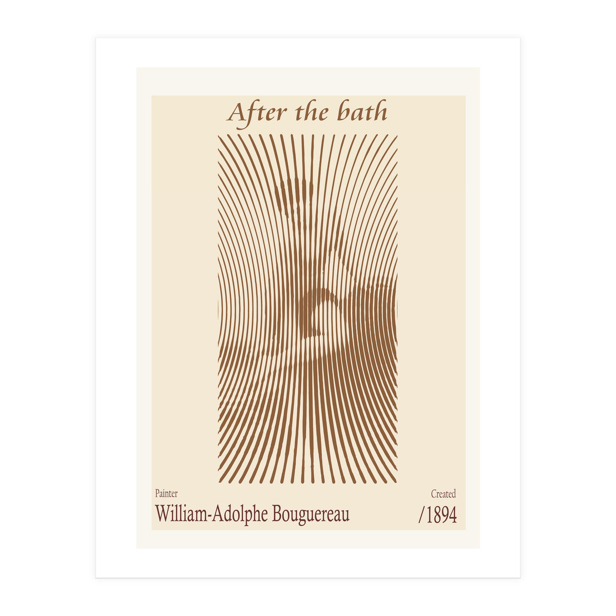 After The Bath – William Adolphe Bouguereau (1875) (Print Only)