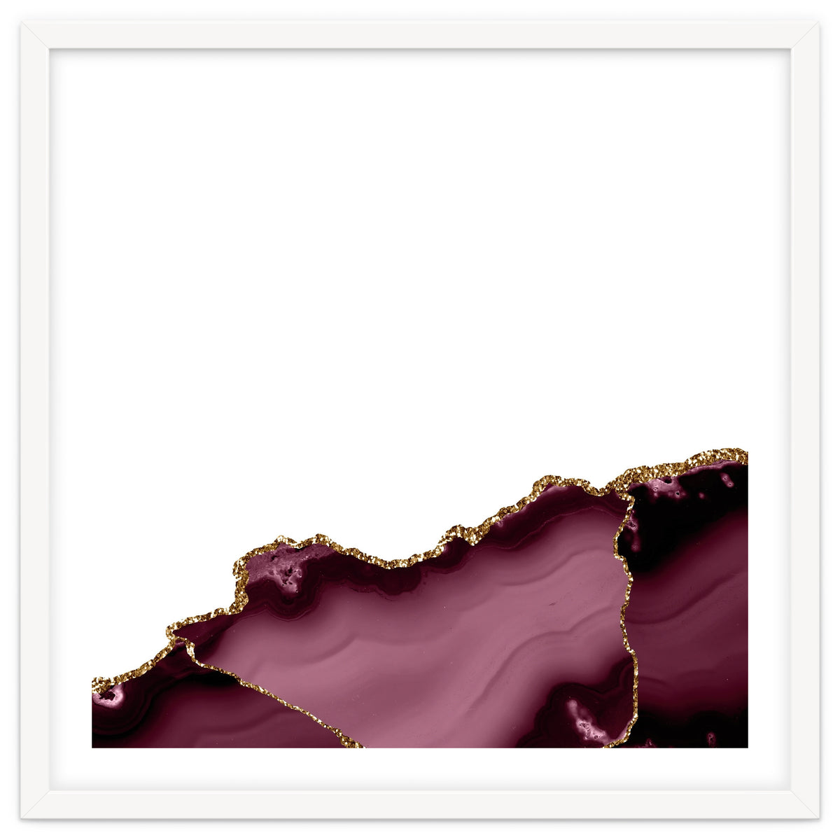 Burgundy & Gold Agate Texture 27