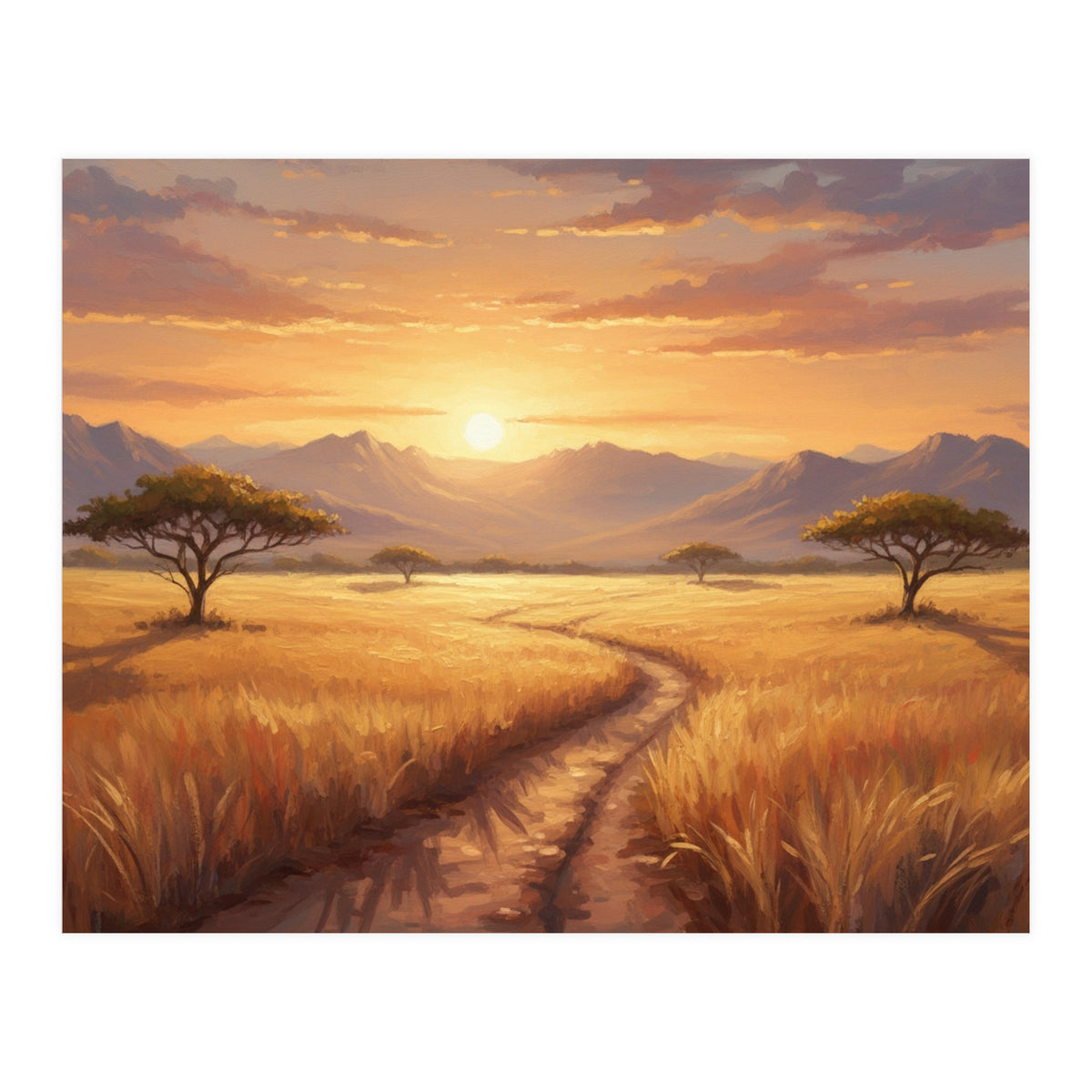 Golden Peak Sunset (Print Only)