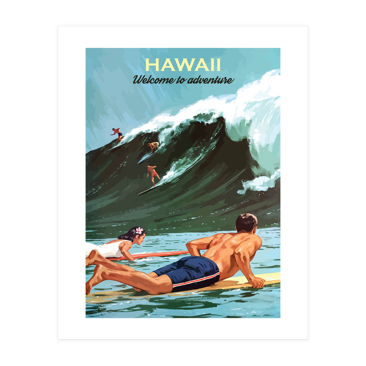 Hawaii Surf (Print Only)
